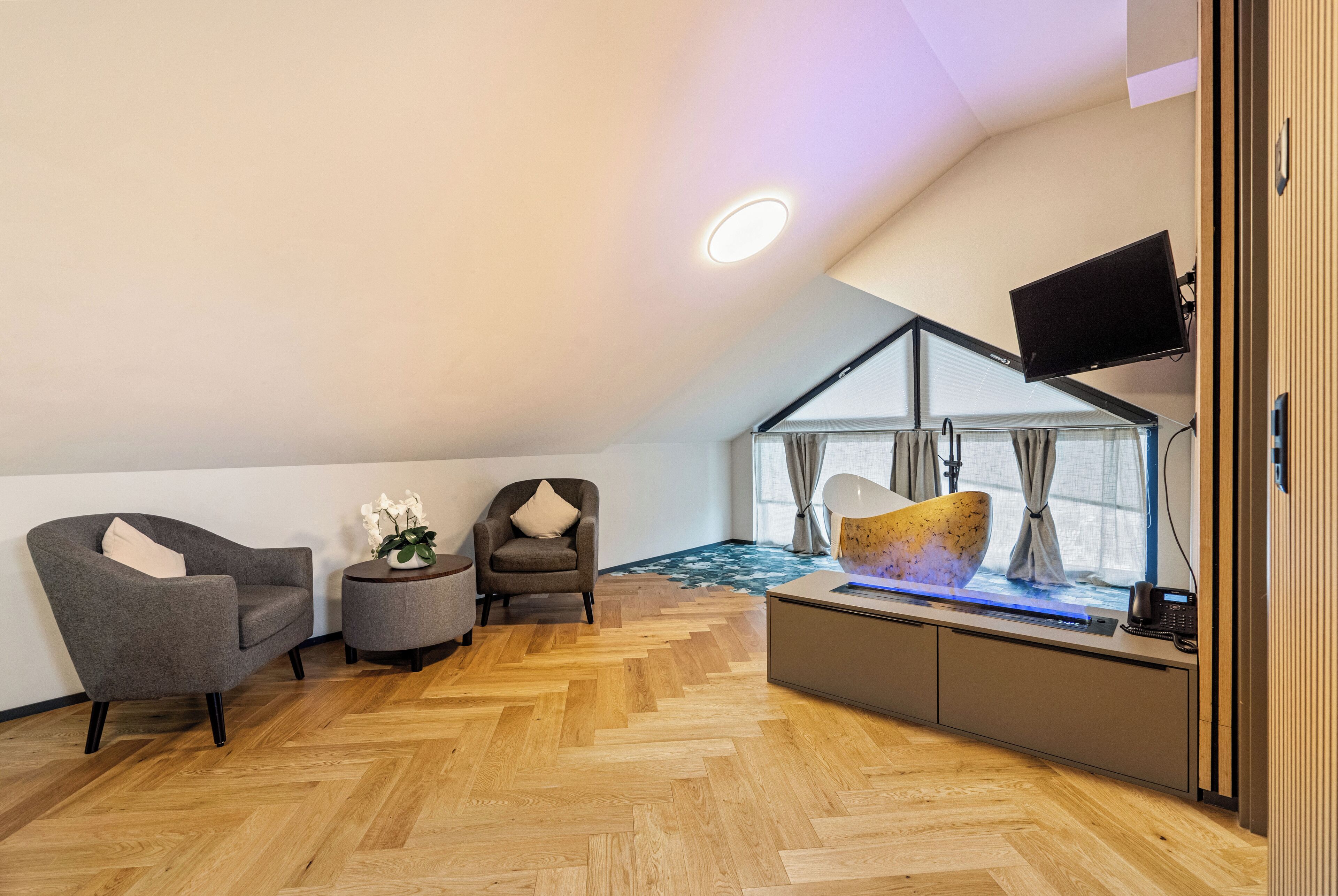 Chambre Double Supérieure | Coin séjour