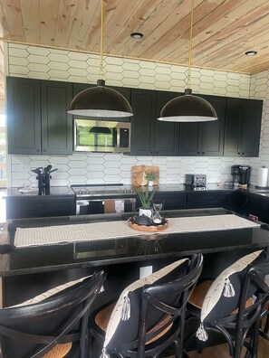 Fridge, microwave, oven, stovetop - Mountain Breeze Cabin by Beyond Expectations with Hot Tub (Sevierville)