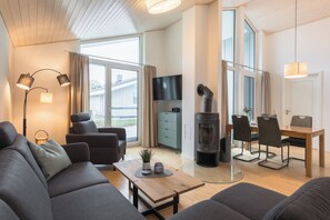 Fernseher, Kamin