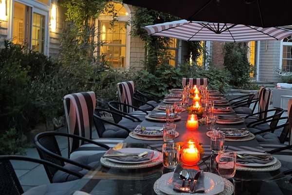 Utendørs bankettområde