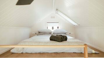 1 makuuhuone, vuodevaatteet