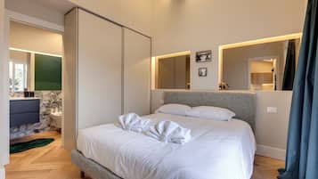 Apartment | 2 Schlafzimmer, laptopgeeigneter Arbeitsplatz, Bügeleisen/Bügelbrett