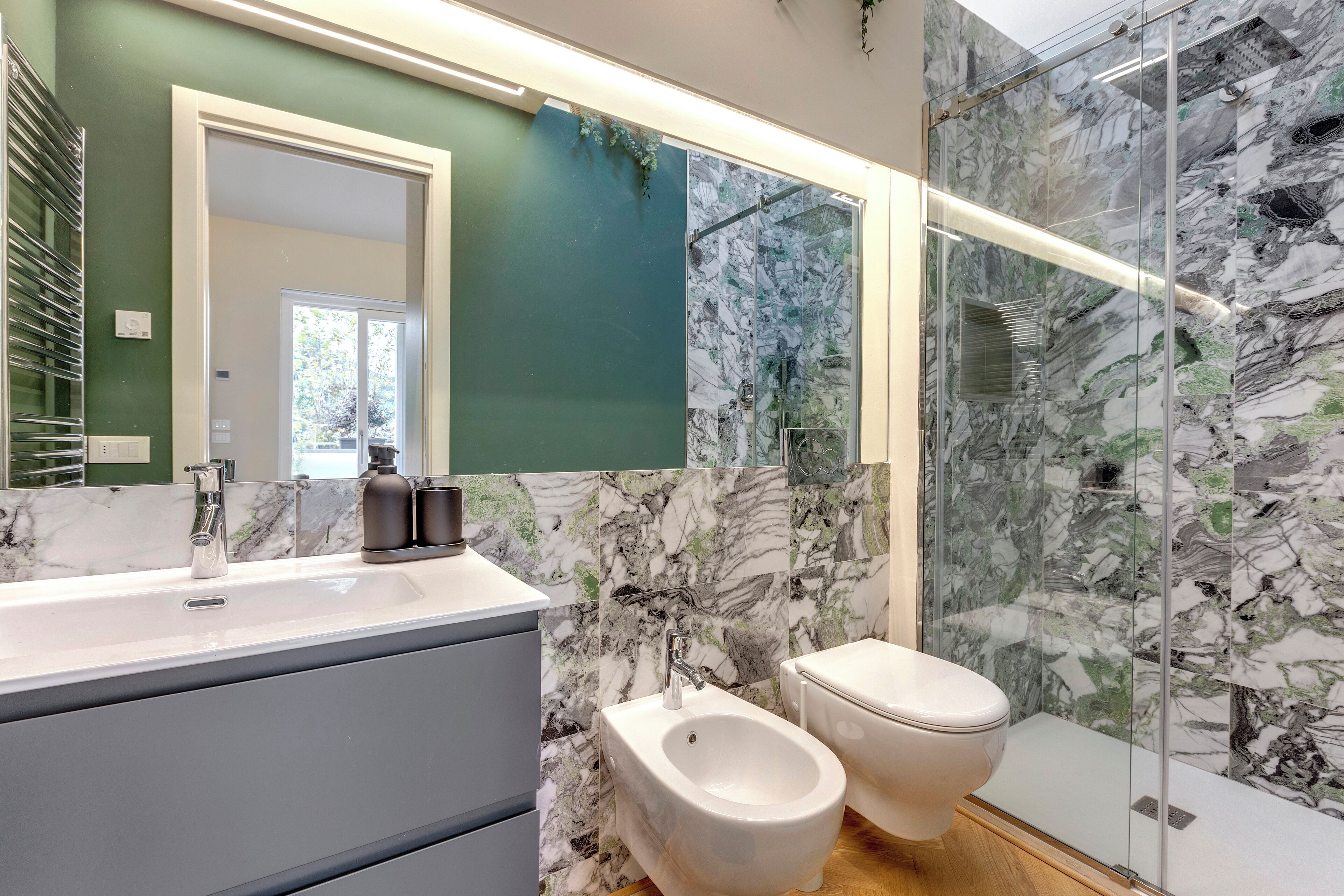 Appartamento | Bagno | Doccia, soffione a pioggia, asciugacapelli, bidet