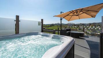 Luxury Chalet, Hot Tub | Terrace/patio