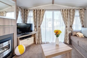 Mobile Home, 2 Bedrooms, Non Smoking | Living area | Smart TV