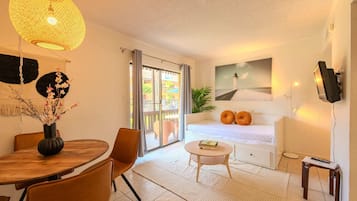 1 makuuhuone, silitysrauta/-lauta, vauvan matkasänky, ilmainen Wi-Fi