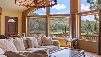 TV, fireplace, foosball