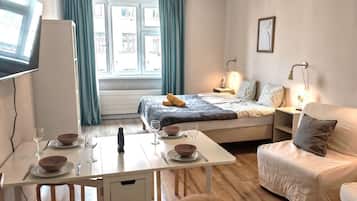 2 chambres, fer et planche à repasser, Wi-Fi gratuit, draps fournis