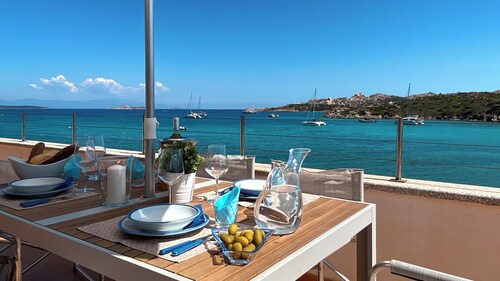 House on the beach of Monti d'à Rena with terrace, garden and wi-fi connection