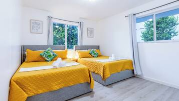 2 bedrooms, iron/ironing board, travel crib, free WiFi