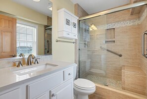 Shower, hair dryer
