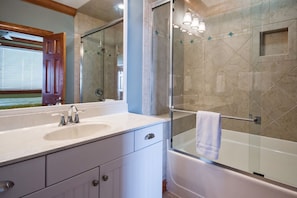 Shower, hair dryer