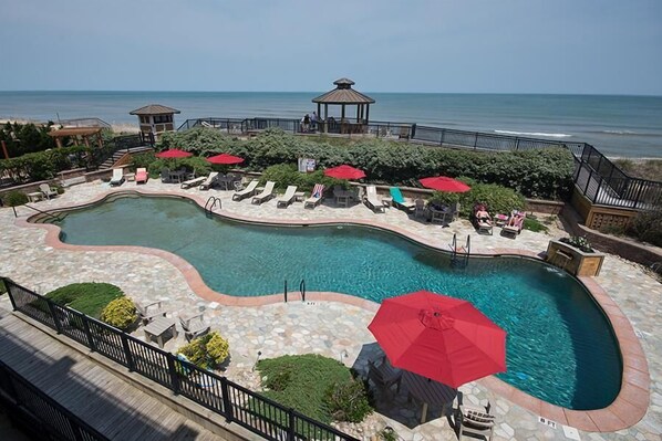 Indoor pool, a heated pool - CSC3H Rum Runner by First Flight Rentals (Kill Devil Hills)