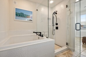 Shower, hair dryer