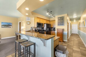 Fridge, microwave, oven, stovetop - 107 Tranquil Treasure by First Flight Rentals (Kill Devil Hills)