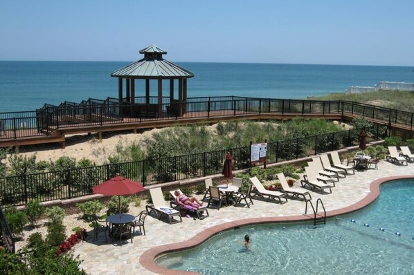 Indoor pool, a heated pool - 3A Island Sunshine by First Flight Rentals (Kill Devil Hills)