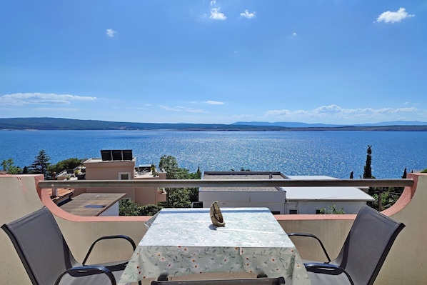 Standardlejlighed - 1 soveværelse (Sea View Apartment Neti) | Balkon