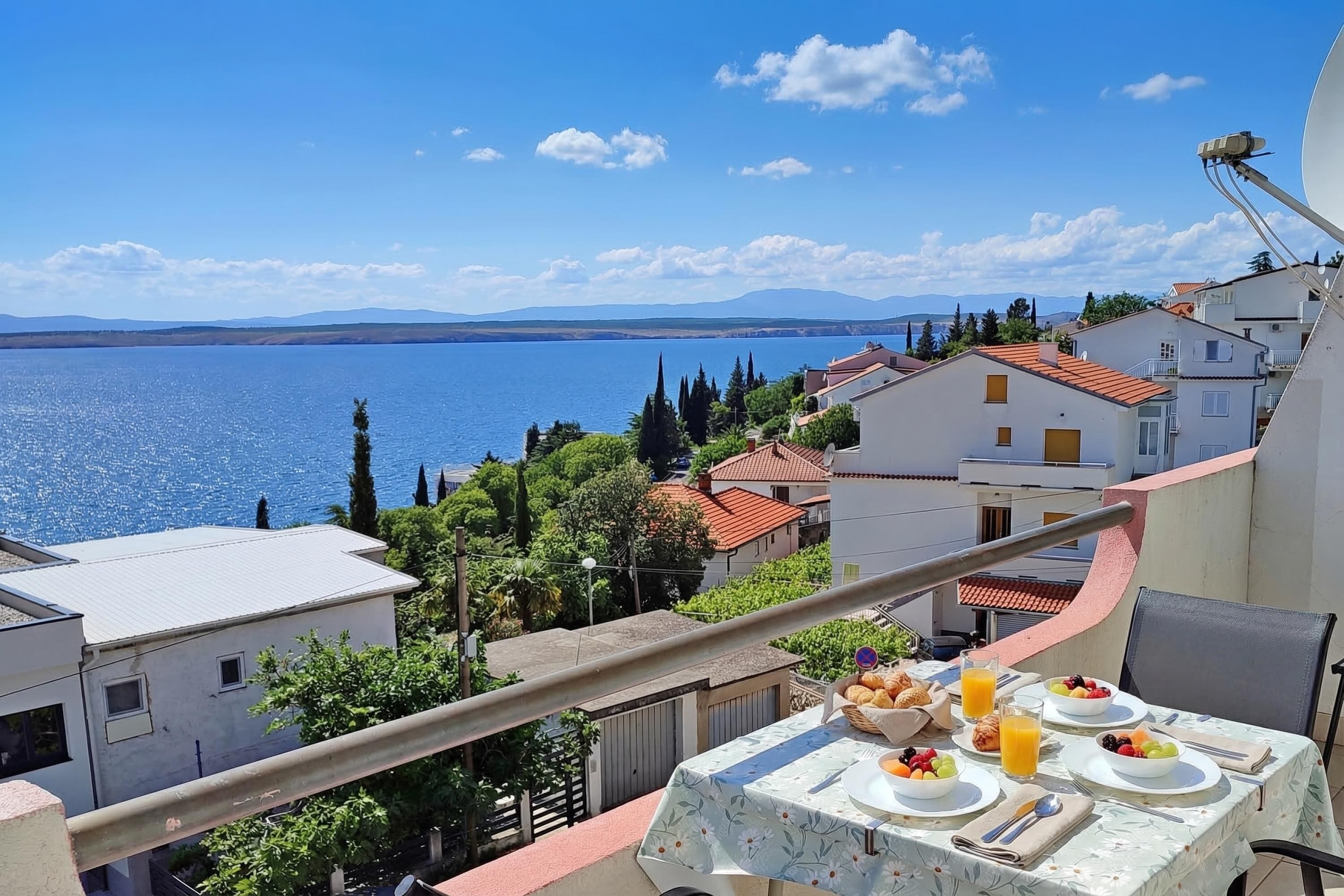 Standard-Apartment, Mehrere Schlafzimmer (Sea View Apartment Neti) | Speisen im Freien