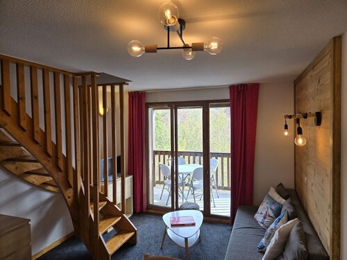 Duplex apartment 4/6 people at the foot of the slopes, Valmeinier 1900