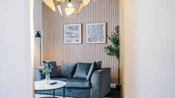 Luxurious 1-Bed Apartment: Sleeps 4, Free Parking | Living area | Smart TV, Netflix, streaming services