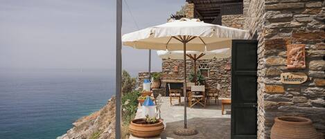 Traditional Apartment, 2 Bedrooms, Sea View, Beachfront | Balcony