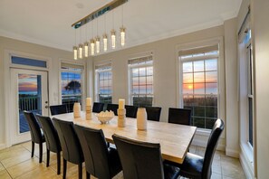 Dining - Large Luxury BEACHFRONT home on Vilano Beach with hot tub and pool! (Saint Augustine)