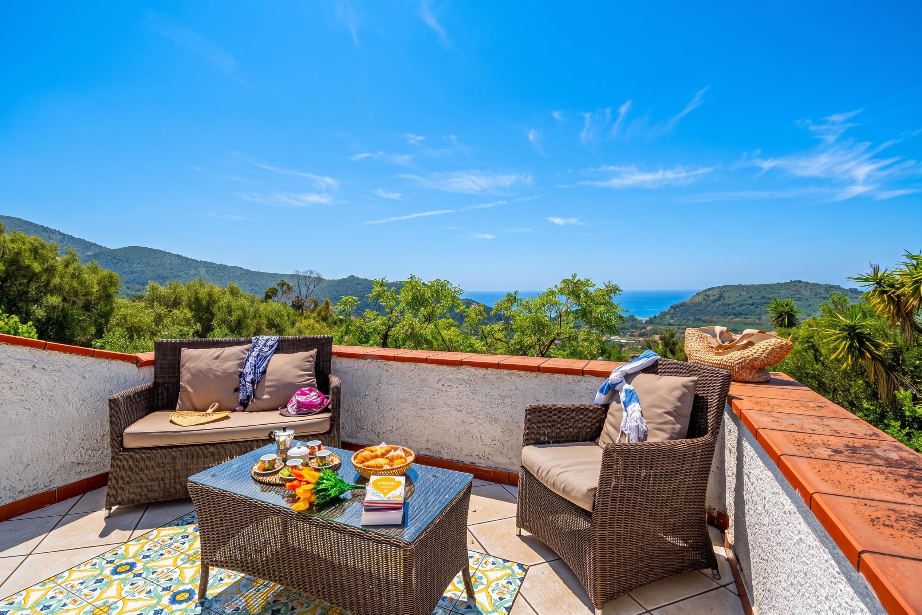 Villa familiare, 3 camere da letto, 2 bagni (Villa Maria Luisa vista mare,) | Parco della struttura
