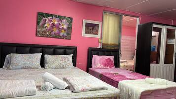 One bedroom twin bed | Desk, laptop workspace, blackout curtains, bed sheets