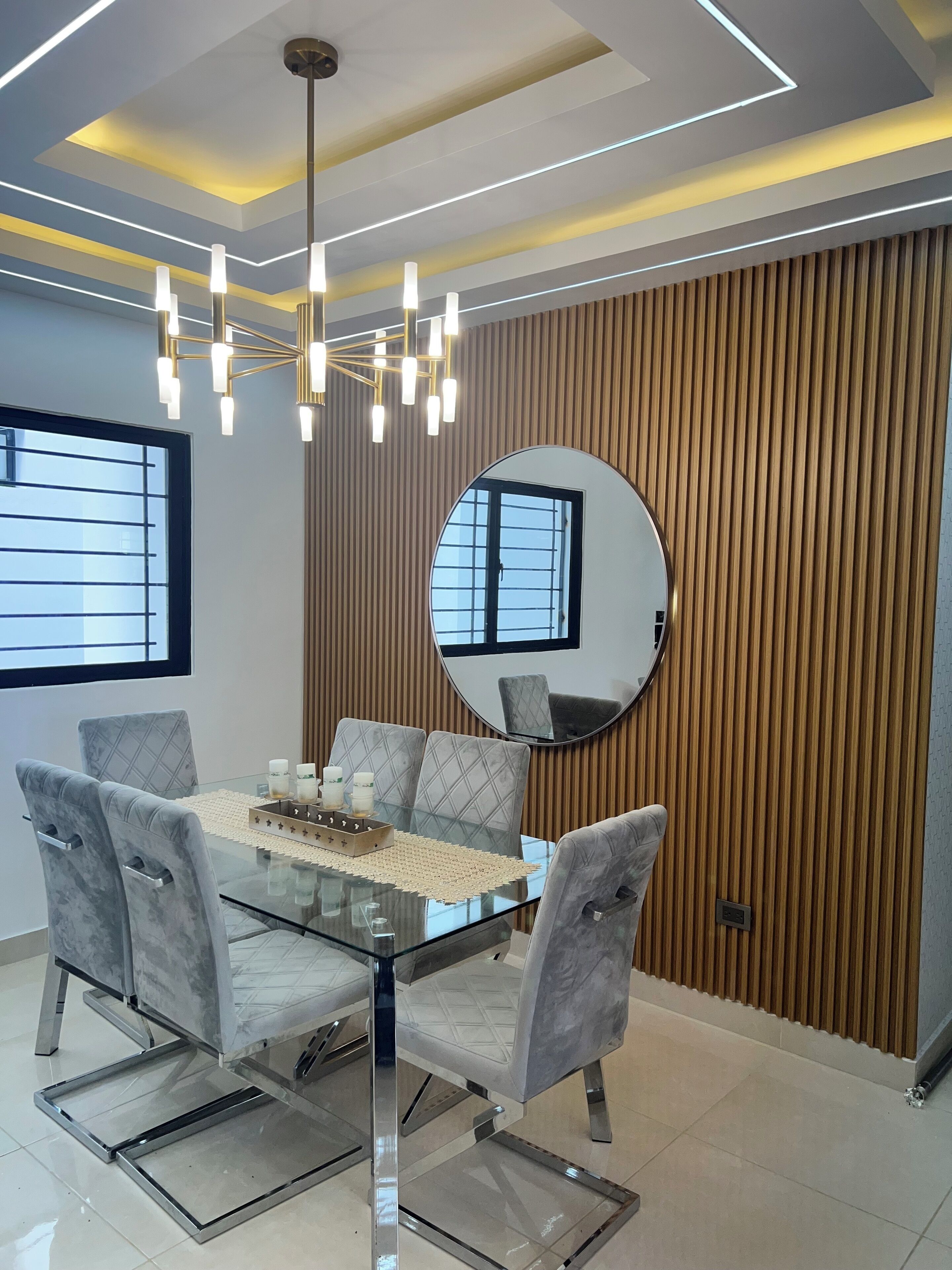 Comfort Apartment | Living area | 65-inch Smart TV with cable channels