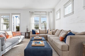 Ferienhaus, Mehrere Schlafzimmer | Wohnbereich | Smart-TV