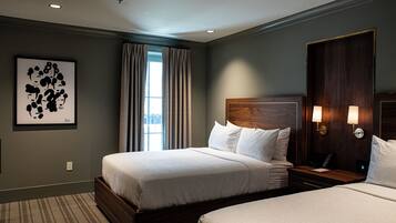 Quarto casal clássico, 2 camas Queen | 1 quarto, roupas de cama de algodão egípcio, roupas de cama premium