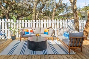 House, 4 Bedrooms | Property grounds - Coastal Cottage With Hot Tub In Private Backyard 4 Bedroom Home by Overmoon (St. Augustine)