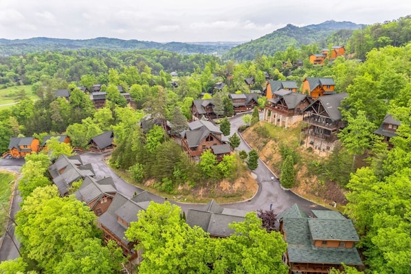 House, 5 Bedrooms | Aerial view - Summit View Retreat Family Mountain Getaway 5 Bedroom Home by Overmoon (Sevierville)