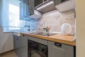 Apartamento | Cozinha privada | Chaleira elétrica