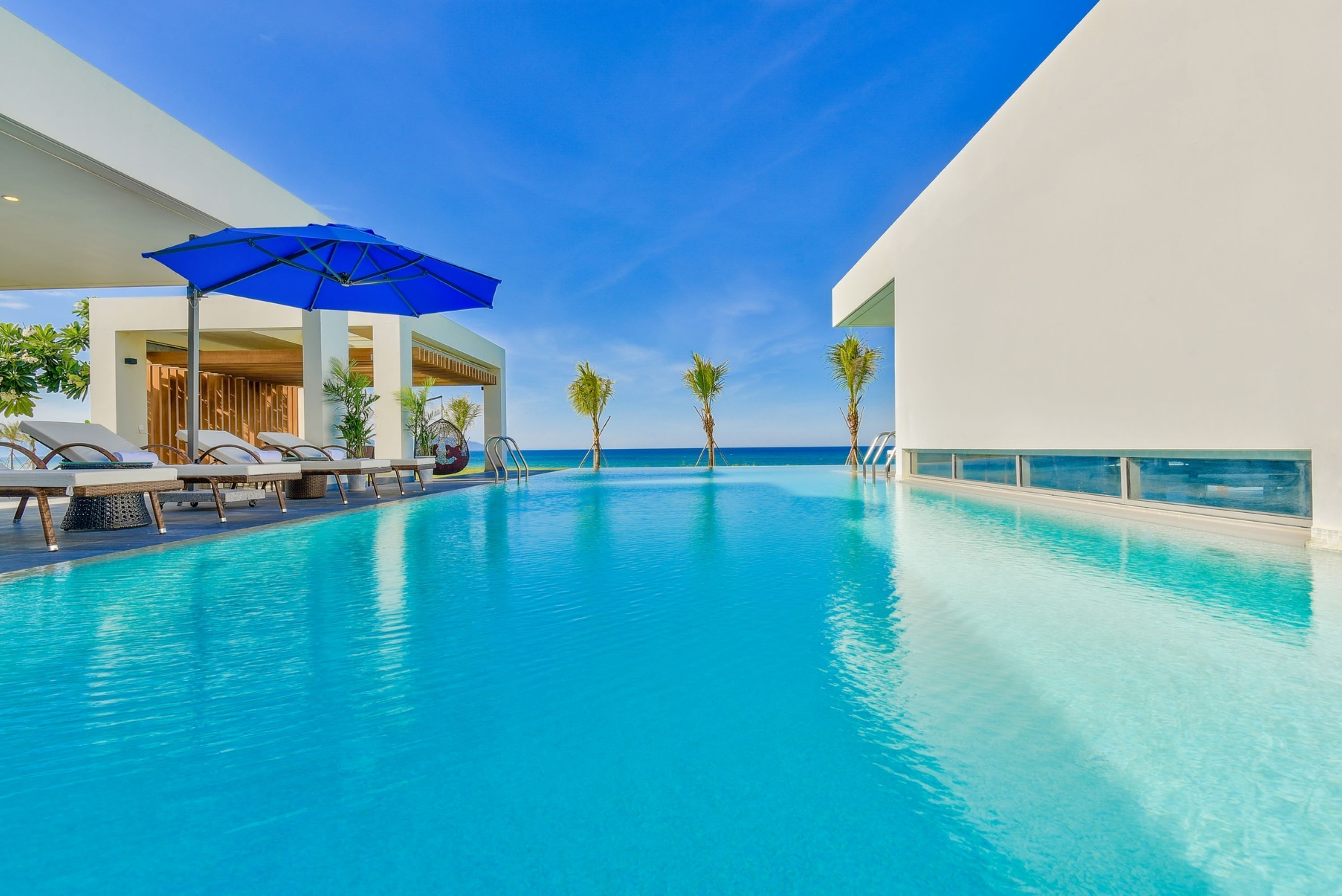 Premier-Villa, 6 Schlafzimmer, Strandblick | Eigener Pool