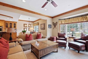 TV, fireplace - The Charter at Beaver Creek F3505 (Beaver Creek)