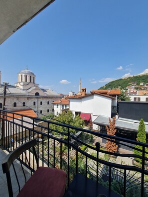 Panoramic Room, 1 King Bed with Sofa bed, Mountain View | Balcony view