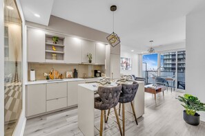 Executive-Apartment, Stadtblick | Wohnbereich