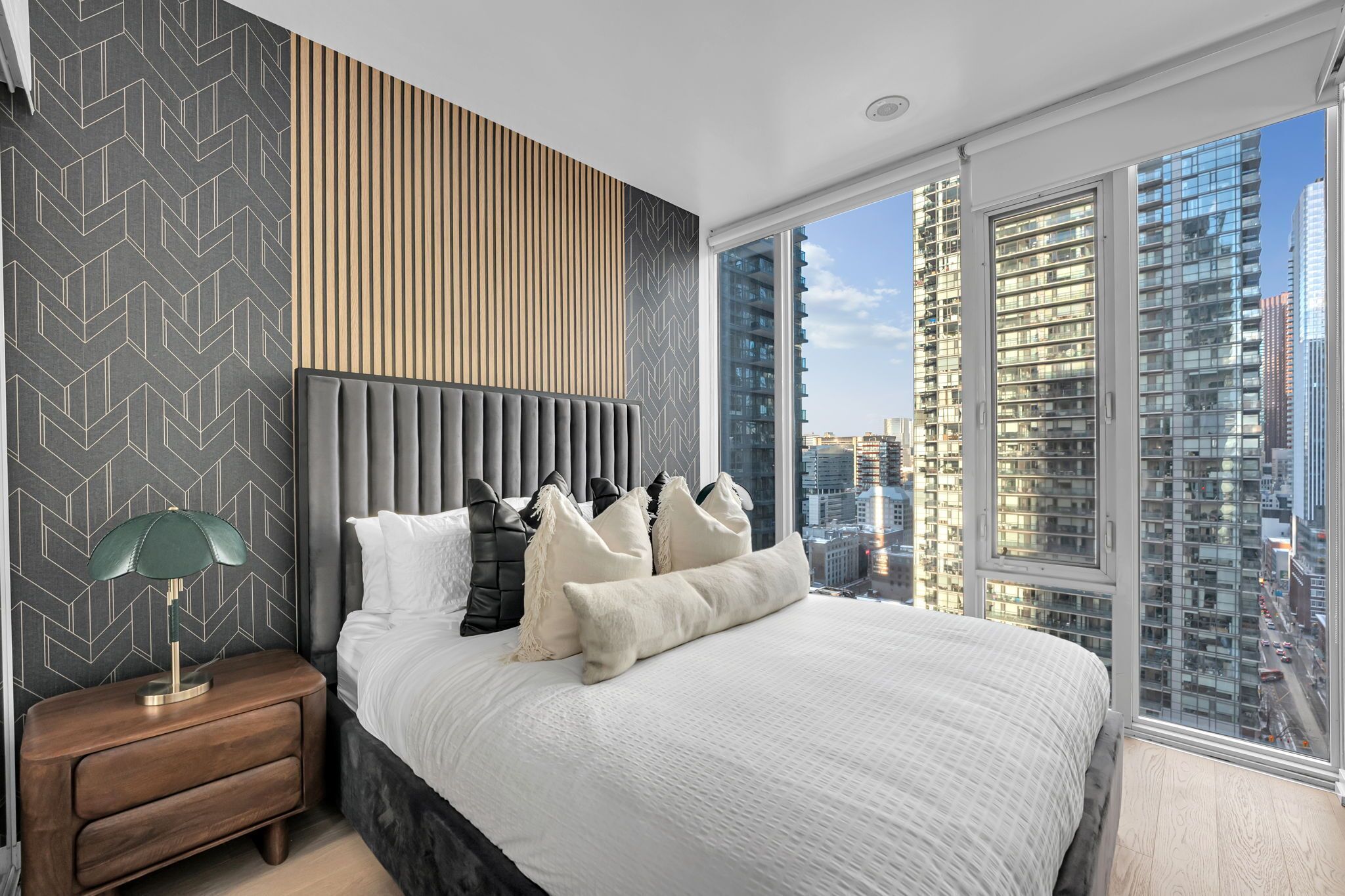 Business Condo | Premium bedding, individually decorated, individually furnished, desk