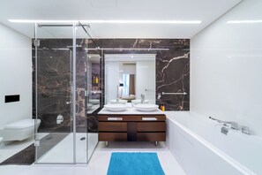 Villa, 2 chambres, non-fumeurs, coin cuisine | Salle de bain