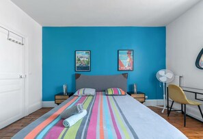 4 bedrooms, desk, iron/ironing board, travel crib - Grand appartement design, 4 chambres, centre-ville (Vichy)