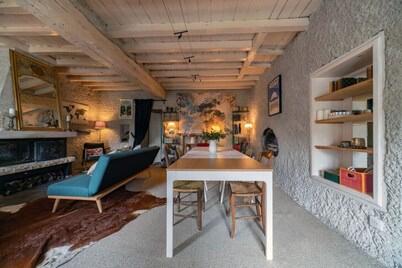 Grande Maison design, terrasse, jardin, parking