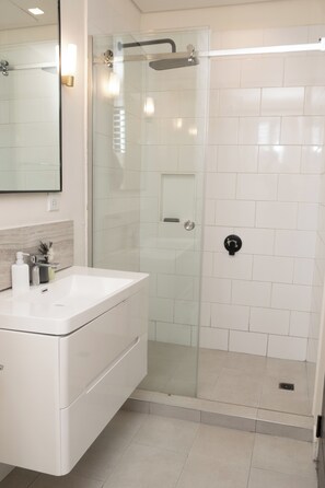 Dutxa, assecador de cabells, tovalloles i sabó 