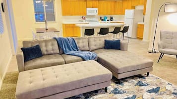 TV, fireplace, offices