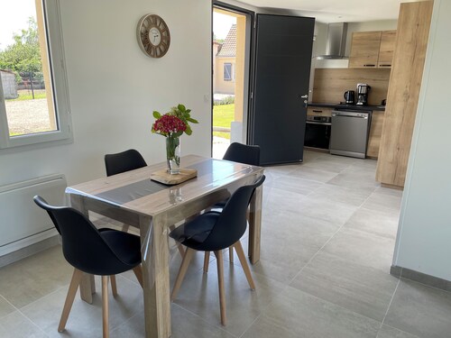 New home in quiet hamlet close to beaches.