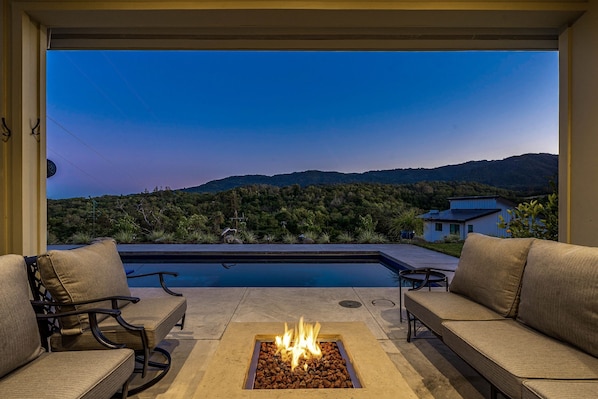 A heated pool
