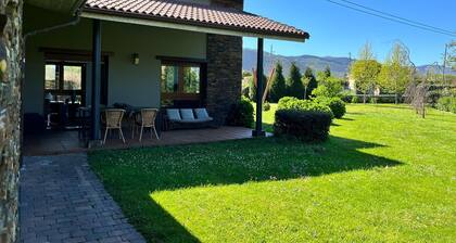Modern villa with garden in Cudillero