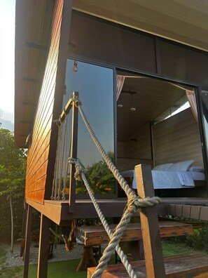 Huis, 1 slaapkamer, roken, balkon | Terras