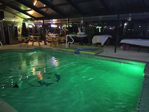 Indoor pool, a heated pool