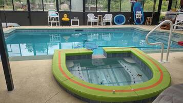 Indoor pool, a heated pool